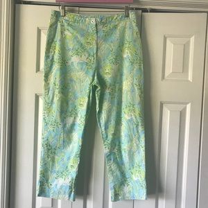 Lilly Pulitzer White Label Cropped Pants